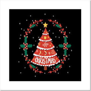 christmas tree Posters and Art